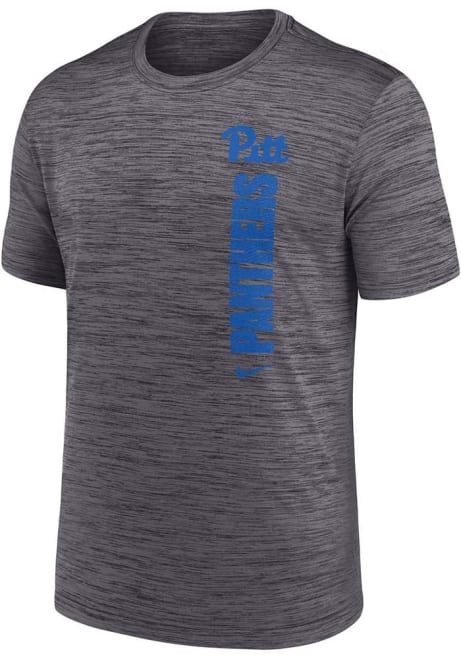 Pitt Panthers Grey Nike Wordmark Legend Velocity Short Sleeve T Shirt