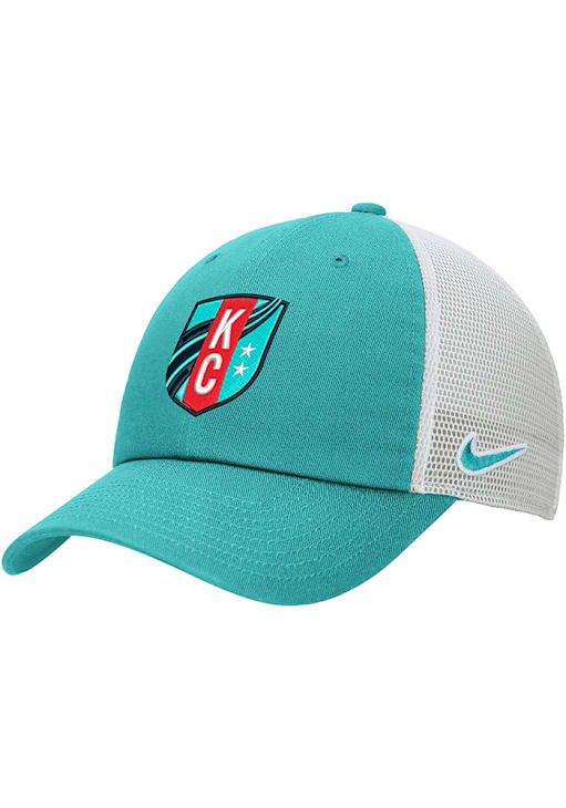 Nike KC Current TEAL Crest Club Trucker Adjustable Hat 198604266