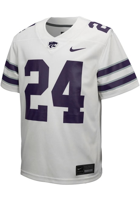 Youth K-State Wildcats White Nike Alt No 24 Football Jersey Jersey