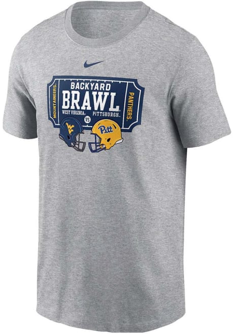 Pitt Panthers Grey Nike 2024 Football Backyard Brawl Short Sleeve T Shirt