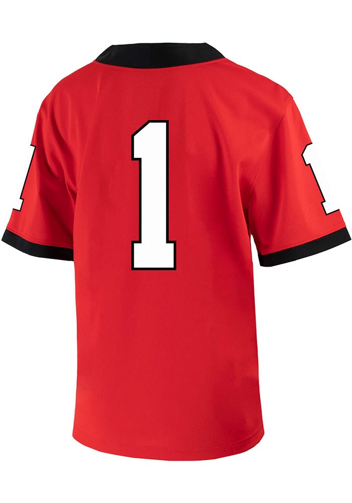 【NIKE】ia Bulldogs Sideline Jersey Georgia Bulldogs Nike Youth Sideline Replica Red Football