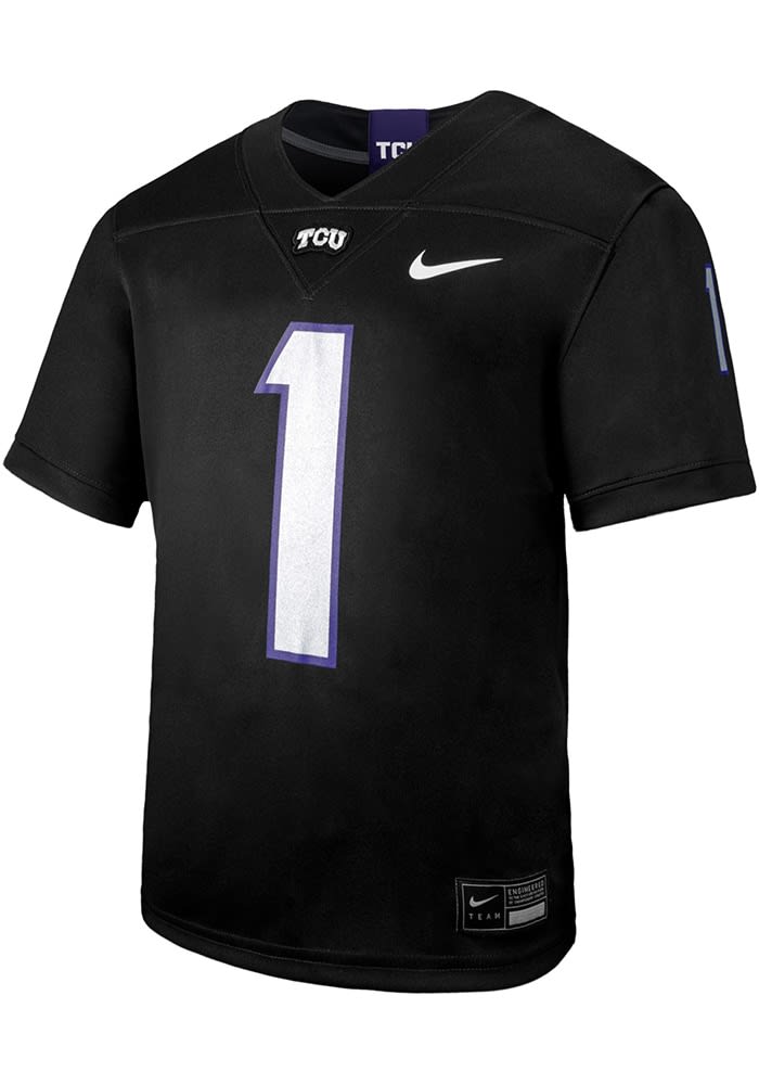 TCU Horned Frogs Nike Youth Sideline Replica BLACK Football Jersey