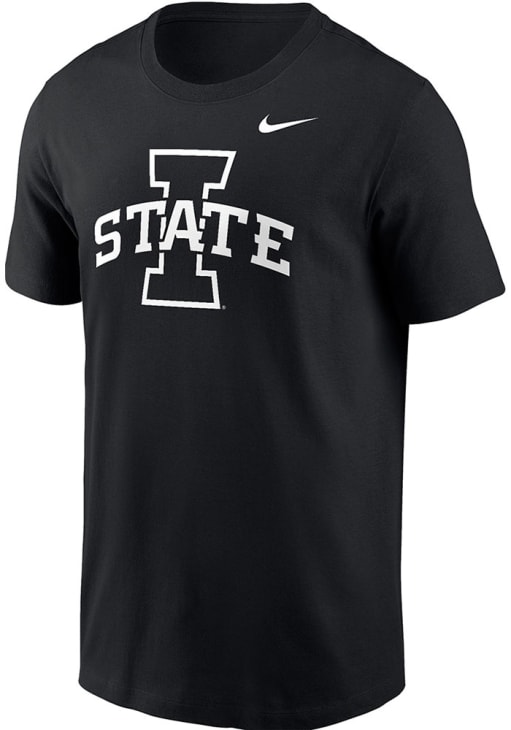 Nike Iowa State Cyclones Black Primary Logo Cotton Short Sleeve T Shirt