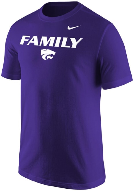 K-State Wildcats Purple Nike Family Short Sleeve T Shirt