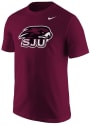 Saint Josephs Hawks Nike Logo T Shirt - Cardinal