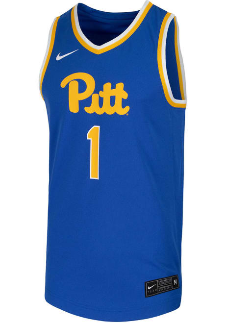 Mens Pitt Panthers Blue Nike Replica Basketball Jersey