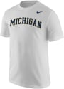 Michigan Wolverines Nike Word T Shirt - White