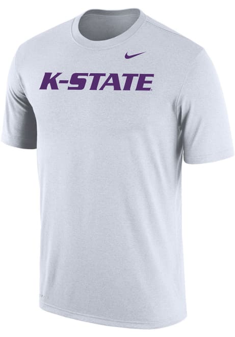 K-State Wildcats White Nike Word Short Sleeve T Shirt