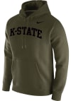 Main image for Mens K-State Wildcats Olive Nike Olive Hooded Sweatshirt