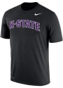 K-State Wildcats Nike Dri-FIT Arch Name T Shirt - Black
