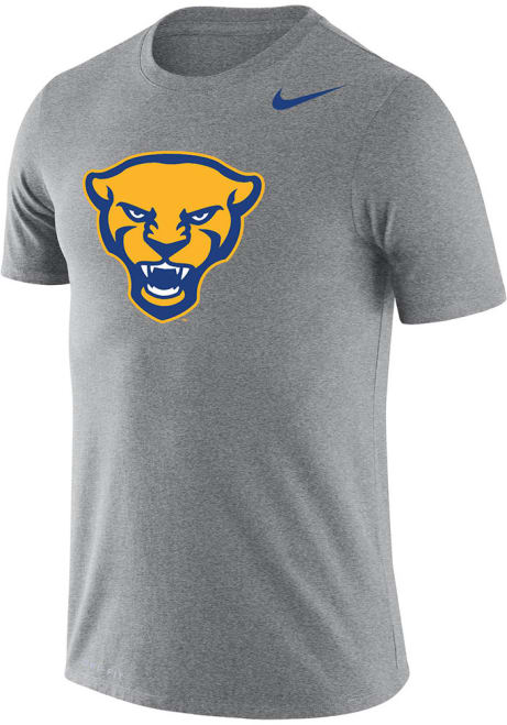 Pitt Panthers Grey Nike Word Short Sleeve T Shirt