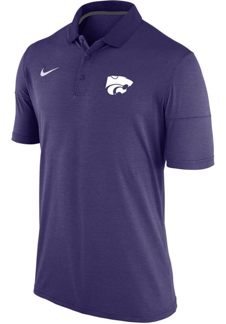 Mens K-State Wildcats Purple Nike Dry Short Sleeve Polo Shirt