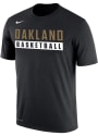 Oakland University Golden Grizzlies Nike Basketball Dri-FIT Cotton T Shirt - Black