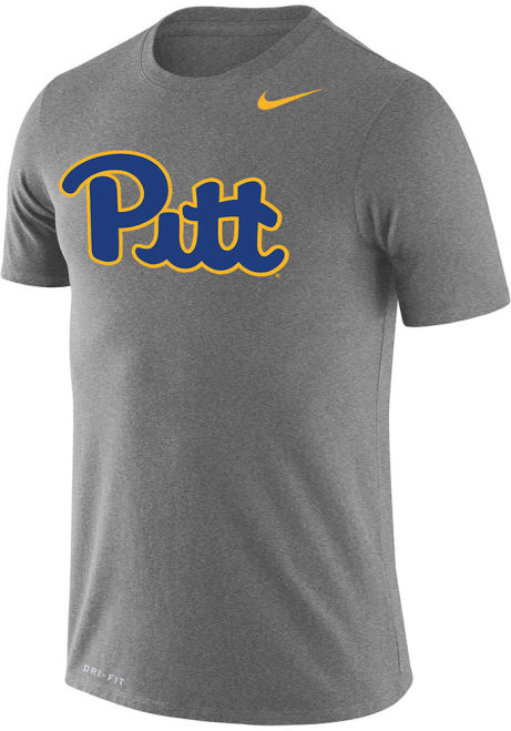 Pitt Panthers Grey Nike Legend Short Sleeve T Shirt