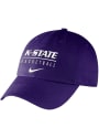 K-State Wildcats Nike Sport Drop Campus Adjustable Hat - Purple