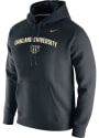 Oakland University Golden Grizzlies Nike Arch Mascot Club Hooded Sweatshirt - Black