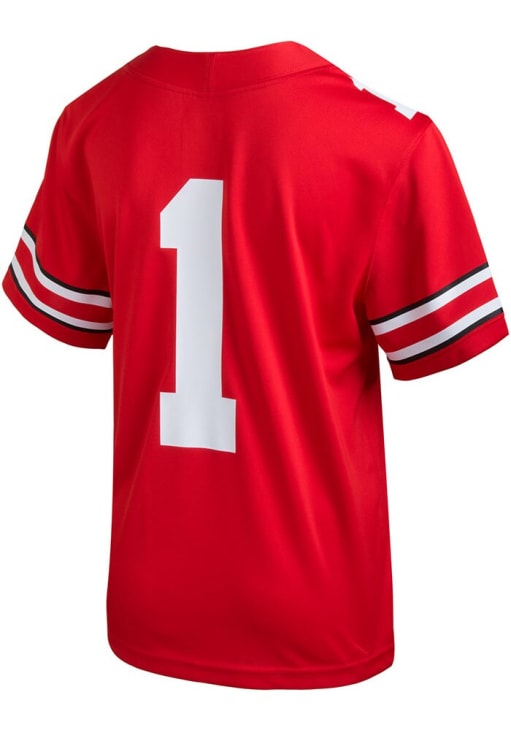 Nike Ohio State Buckeyes Boys Cardinal Sideline Replica No 1 Football Jersey