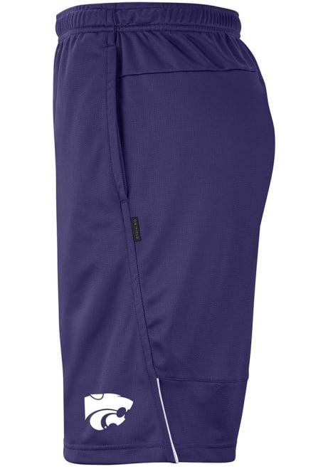 Mens K-State Wildcats Purple Nike Coach Shorts