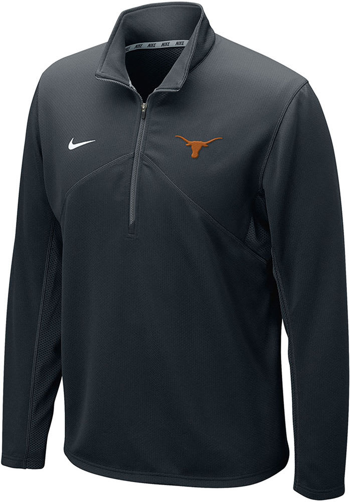 Nike Texas Longhorns Mens BLACK Dri-FIT Training Pullover - 19861386