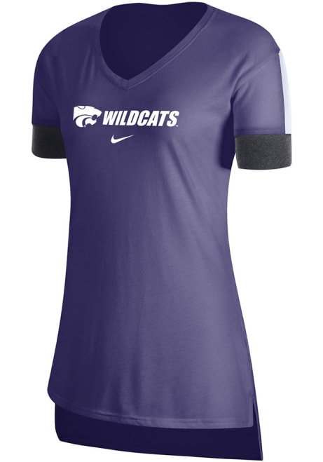 K-State Wildcats Purple Nike Driblend Fan Short Sleeve T-Shirt
