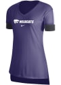 K-State Wildcats Womens Nike Driblend Fan T-Shirt - Purple