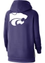 Nike K-State Wildcats Womens Purple Fleece Hoodie
