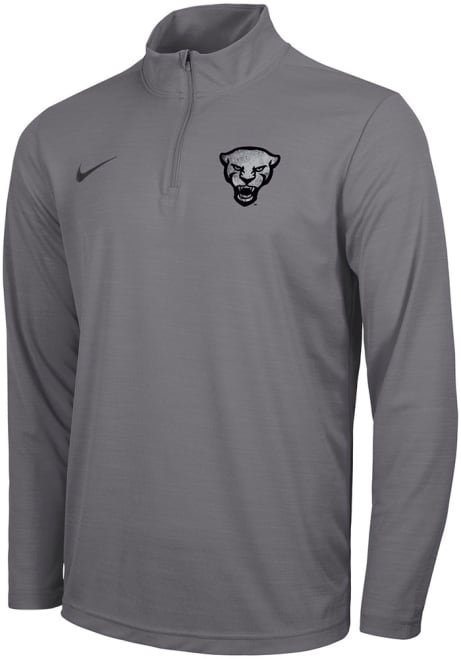 Mens Pitt Panthers Grey Nike Forged The Future Intensity 1/4 Zip Pullover