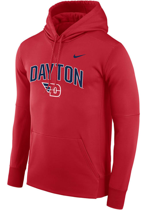 Dayton Flyers Nike Red Therma Hood