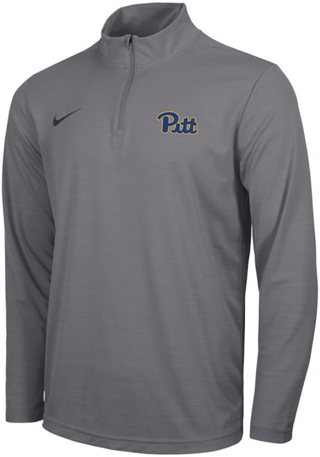 Mens Pitt Panthers Grey Nike Intensity 1/4 Zip Pullover