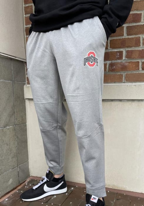 The Ohio State University Buckeyes Nike Grey Therma Tapered Pants