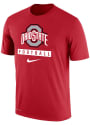 Ohio State Buckeyes Nike Football Dri-FIT T Shirt - Red
