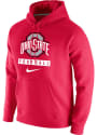 Ohio State Buckeyes Nike Football Club Fleece Hooded Sweatshirt - Red