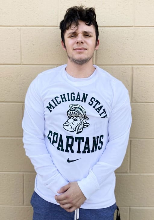 Nike Mens WHITE Michigan State Spartans Legend Long Sleeve Tee