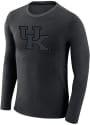 Kentucky Wildcats Nike Marled Tonal Logo T Shirt - Black