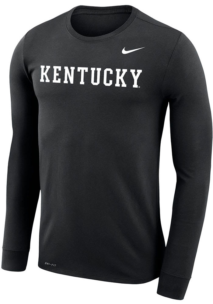 Nike Kentucky Wildcats BLACK Wordmark Legend Long Sleeve T-Shirt