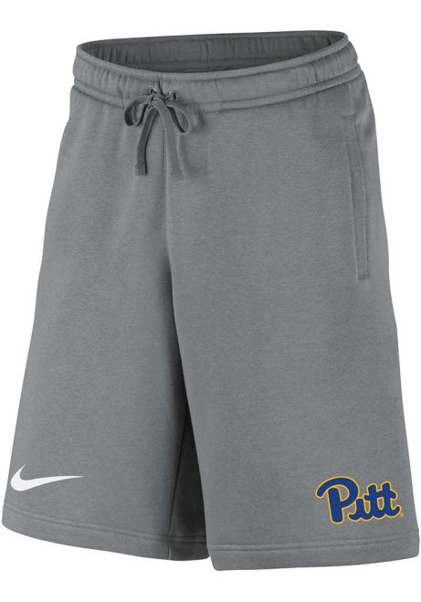 Mens Pitt Panthers Grey Nike Club Fleece Shorts