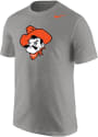 Oklahoma State Cowboys Nike Core Cowboy Logo T Shirt - Grey