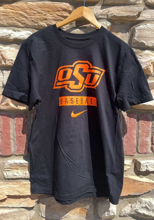 Nike Oklahoma State Cowboys BLACK Core Baseball Short Sleeve T