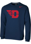 Main image for Nike Dayton Flyers Mens Navy Blue Club Fleece Long Sleeve Crew Sweatshirt