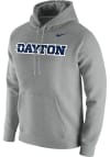 Main image for Nike Dayton Flyers Mens Grey Club Fleece Wordmark Long Sleeve Hoodie