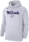 Main image for Mens K-State Wildcats White Nike Vintage Wildcats Club Fleece Hooded Sweatshirt
