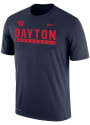 Dayton Flyers Nike Dri-FIT Basketball T Shirt - Navy Blue