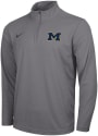 Michigan Wolverines Nike Intensity 1/4 Zip Pullover - Grey