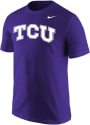 TCU Horned Frogs Nike Core Wordmark T Shirt - Purple
