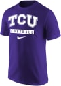 TCU Horned Frogs Nike Core Football T Shirt - Purple