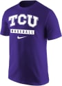TCU Horned Frogs Nike Core Baseball T Shirt - Purple