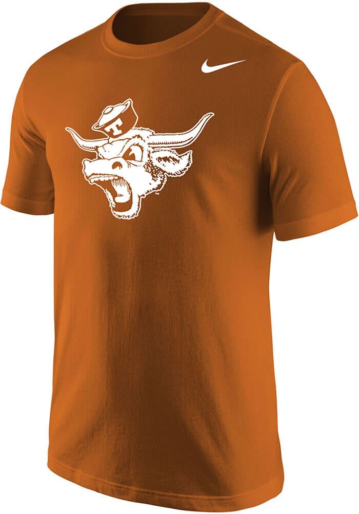 Nike Texas Longhorns BURNTORANGE Core Vintage Logo Short Sleeve T