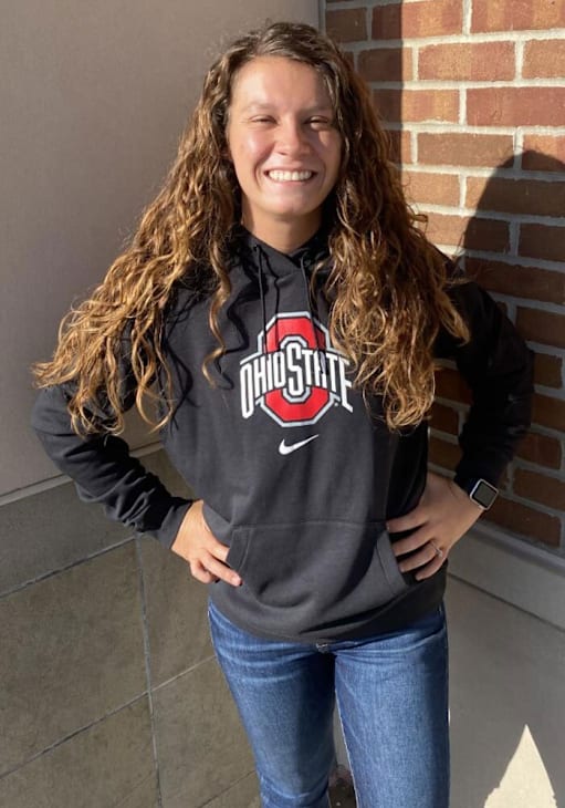 Nike Womens BLACK Ohio State Buckeyes Varsity Fleece Hoodie 19861866