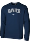 Main image for Nike Xavier Musketeers Mens Navy Blue Club Fleece Long Sleeve Crew Sweatshirt
