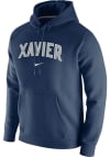 Main image for Nike Xavier Musketeers Mens Navy Blue Club Fleece Long Sleeve Hoodie